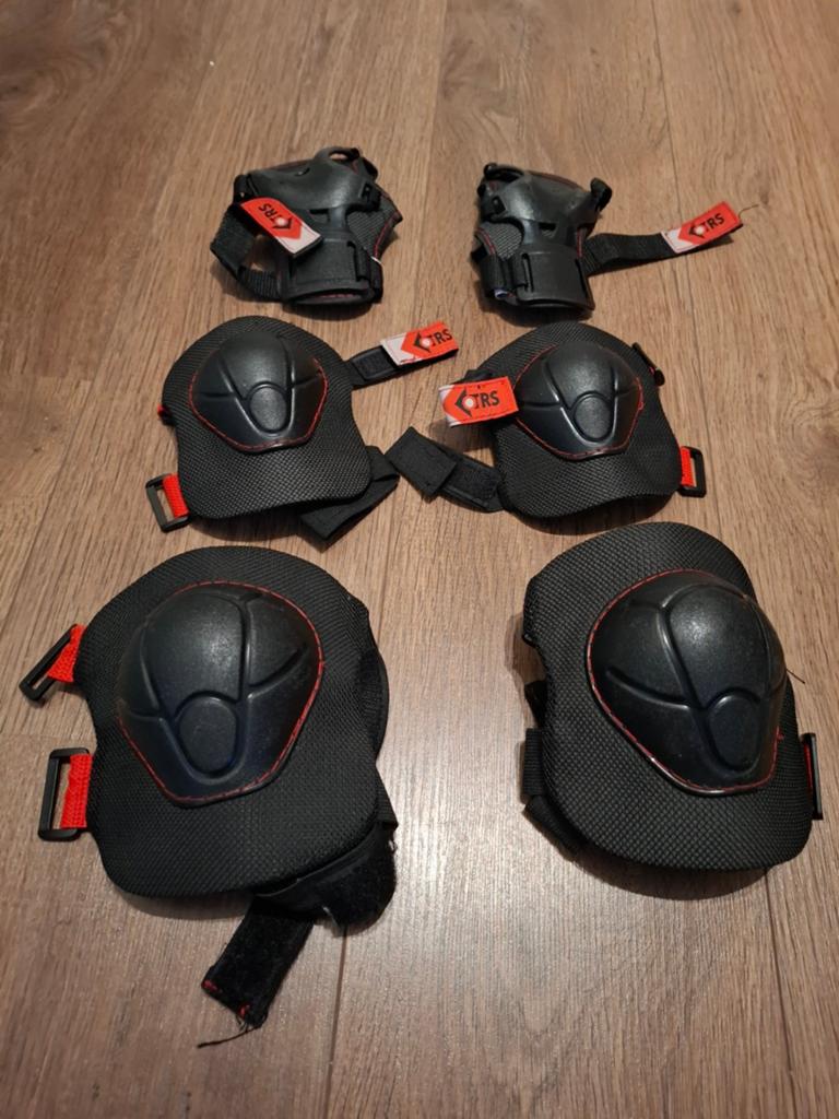 TRS Beschermset voor Inline Skates - Knie, Elleboog, Pols, Ophalen of Verzenden, Verstelbaar, Zo goed als nieuw, Kinderen