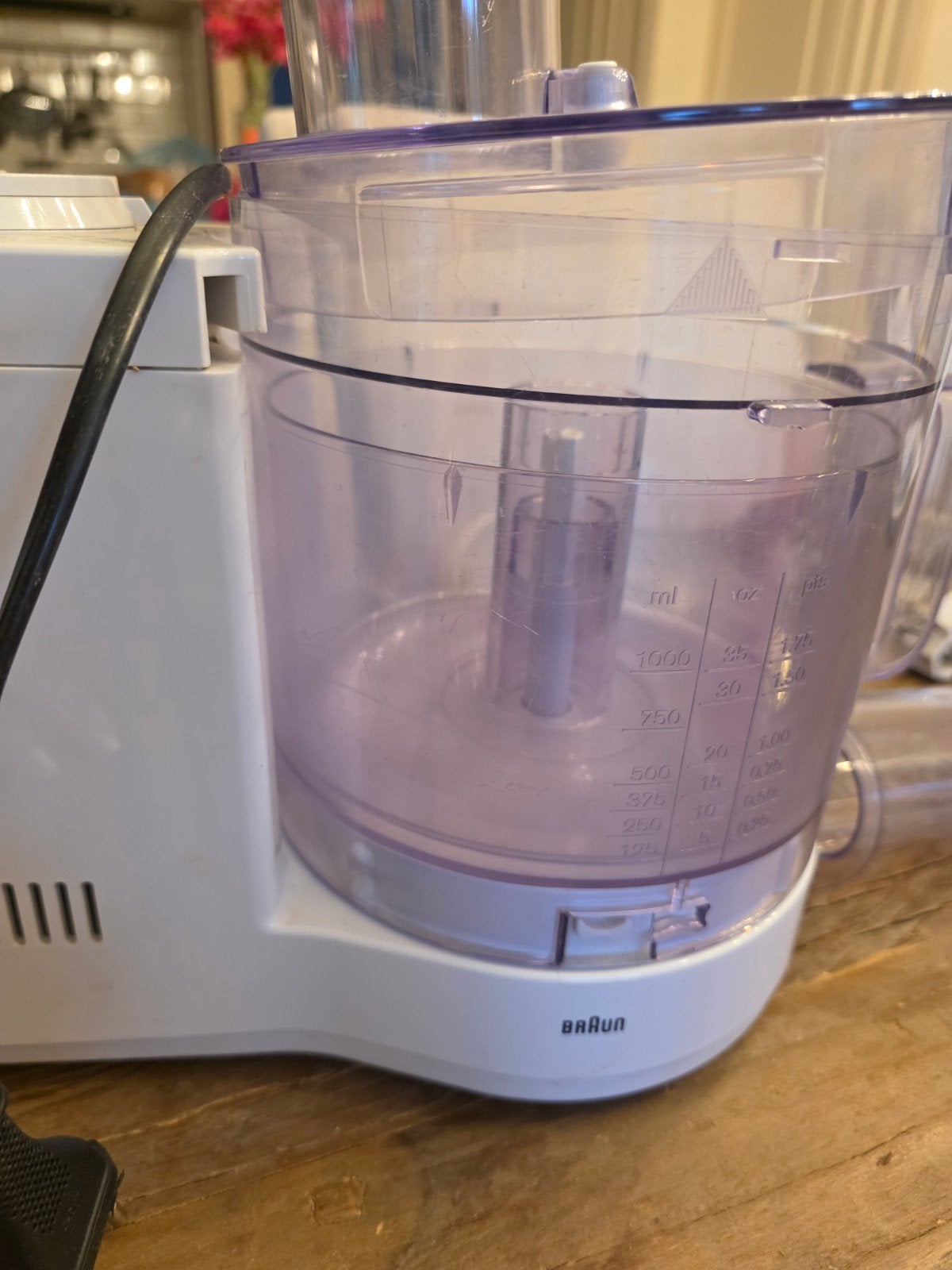 Braun keukenmachine - mist mes, werkt verder perfect, Ophalen of Verzenden, Zo goed als nieuw, 3 snelheden of meer