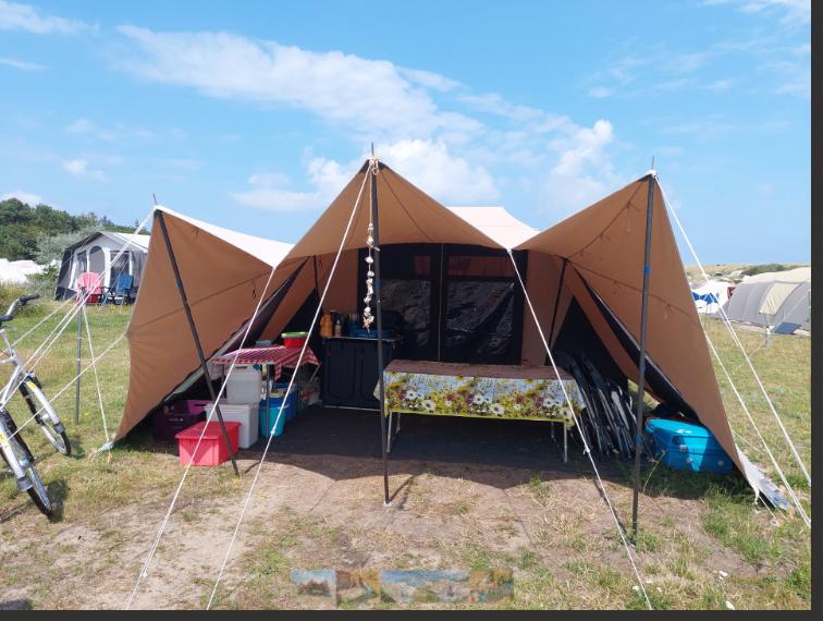 Vlieland Tent Stortemelk, Caravans en Kamperen, Tenten, Ophalen of Verzenden, Zo goed als nieuw, Tot en met 6