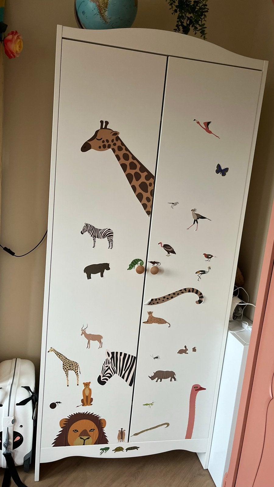 Smagora IKEA kast (met dierenstickers), Ophalen, Gebruikt, Kast, 50 tot 70 cm