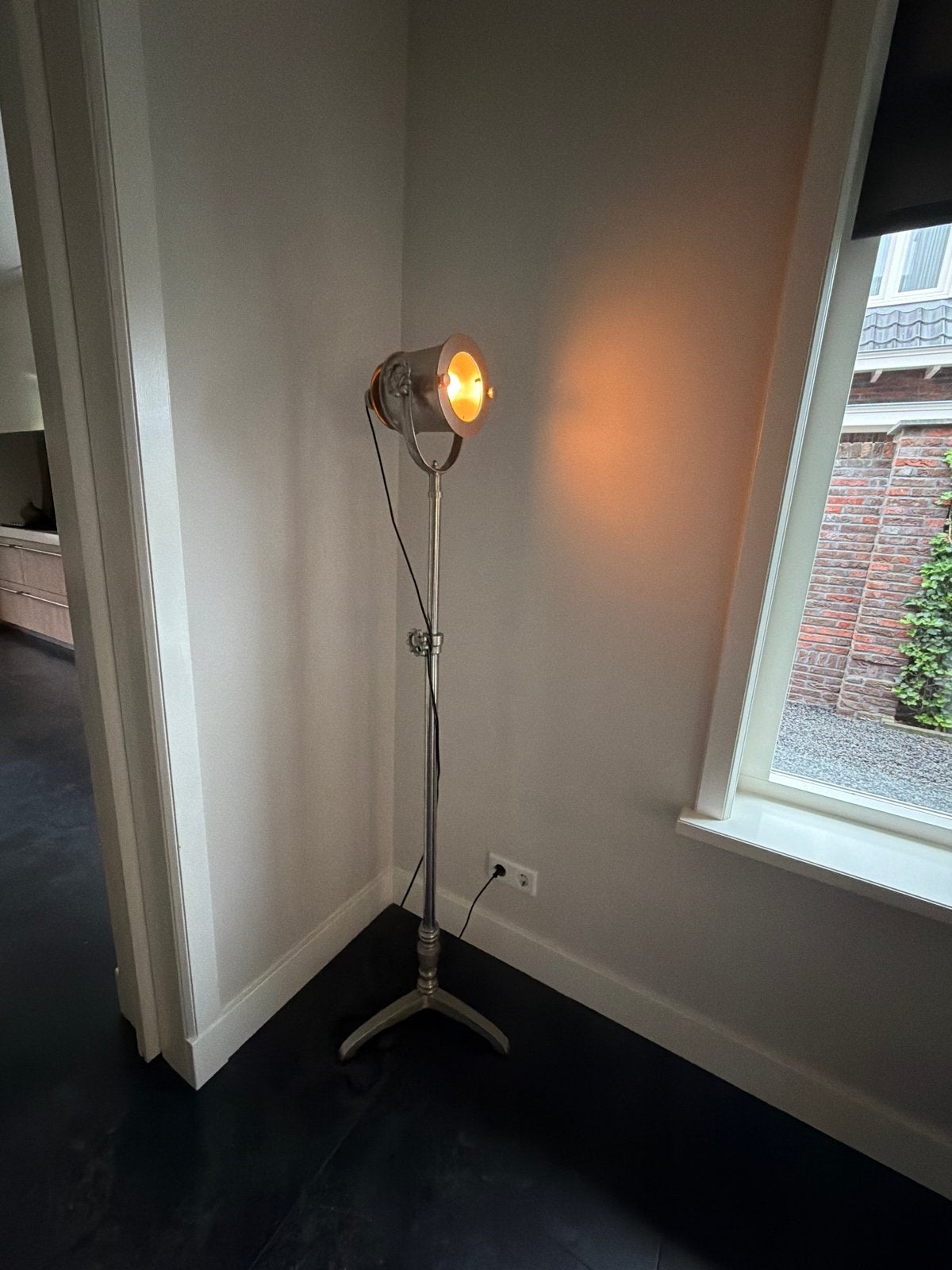 Industriële Stijl Vloerlamp - Spotlight Design, Ophalen, Zo goed als nieuw, Metaal, 150 tot 200 cm