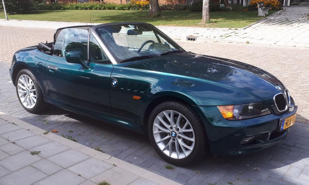 BMW Z3 1.9 Roadster AUT 1997 Groen 3e eigenaar origineel NL, Auto's, BMW, Automaat, Achterwielaandrijving, Cabriolet, Overige kleuren