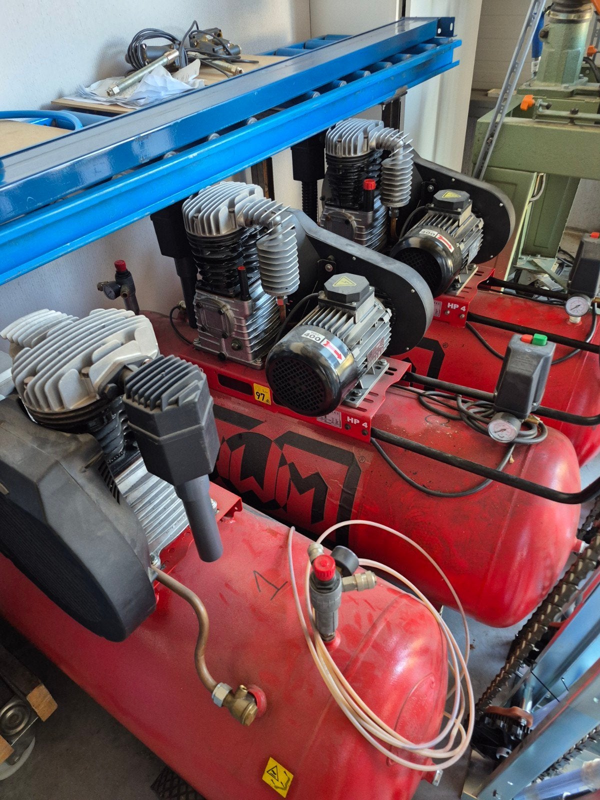 6x Cilinder Compressoren - Werking Onbekend, Gebruikt, Mobiel, 10 bar of meer, 100 liter of meer