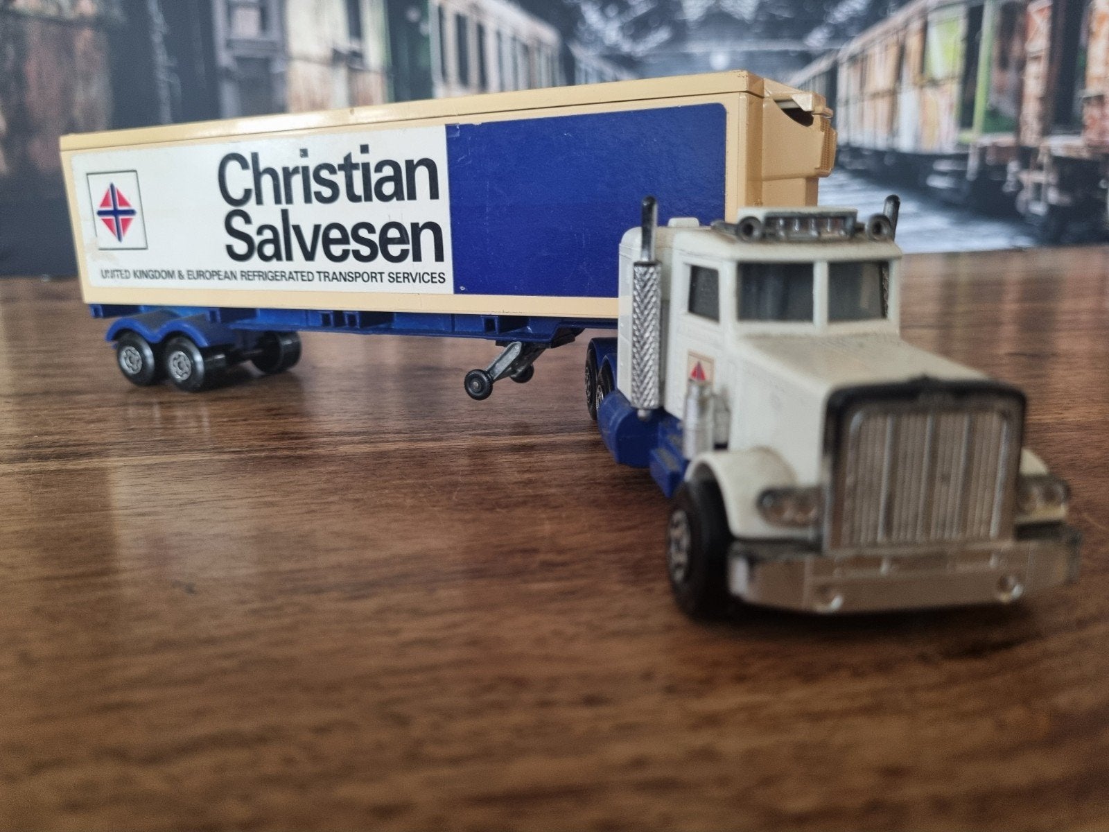 Matchbox Super Kings K-31 Peterbilt Truck Christian Salvesen, Ophalen of Verzenden, Gebruikt, Bus of Vrachtwagen, Matchbox