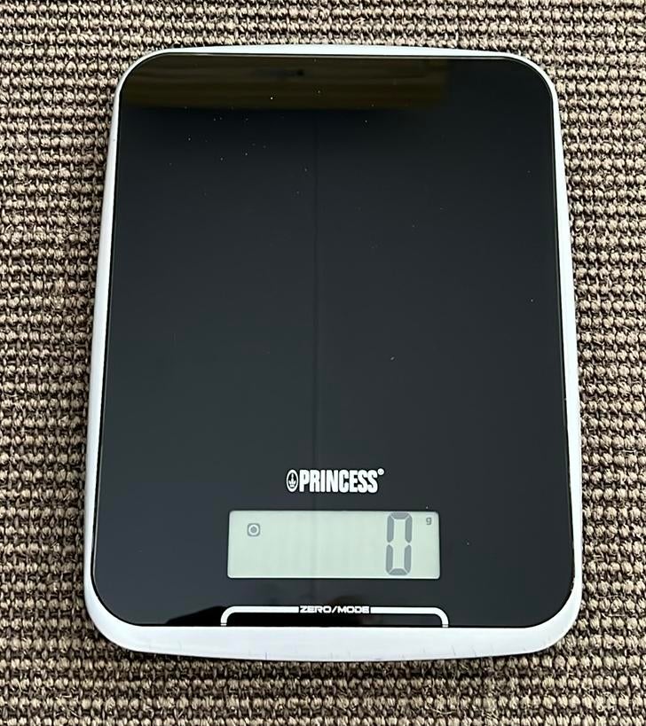 Princess digitale keukenweegschaal, max. 10 kg, Ophalen of Verzenden, Zwart, Overige merken, Glas