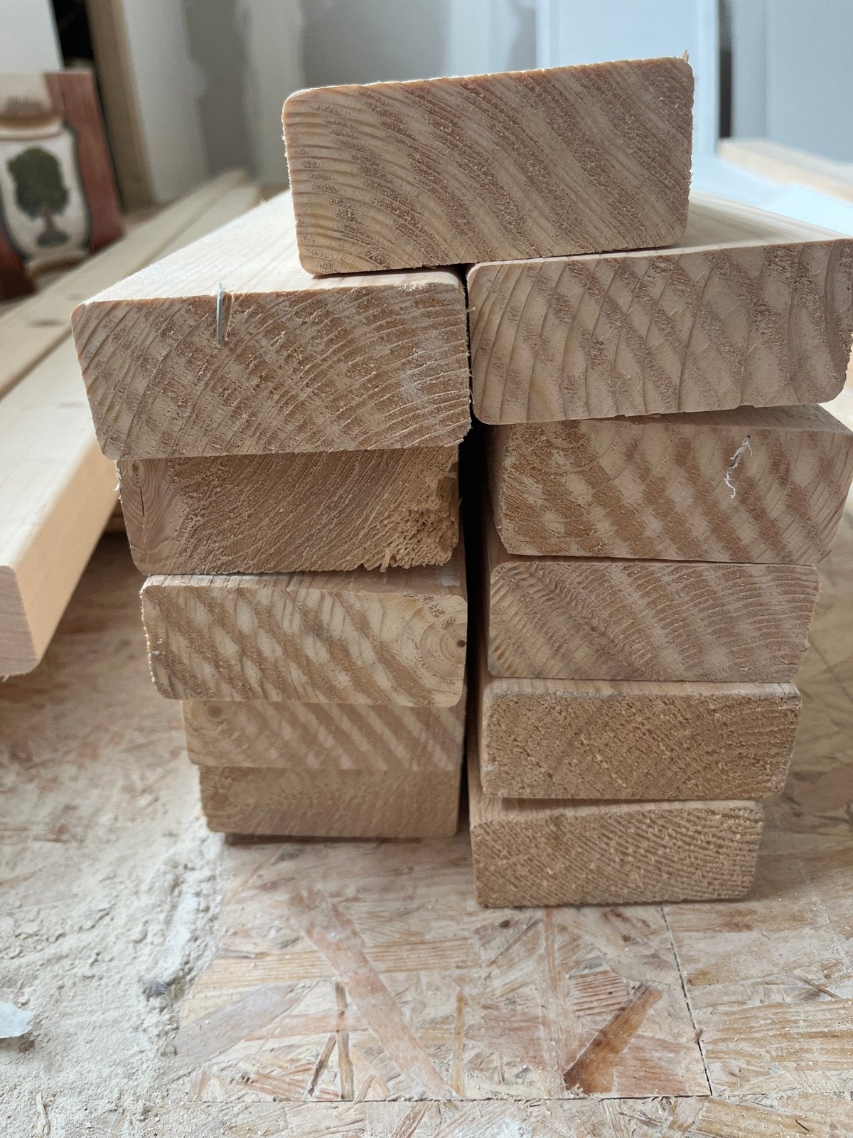 11 Nieuwe Vuren Balk SLS 38x89x270, Ophalen, Nieuw, Balk, Vuren