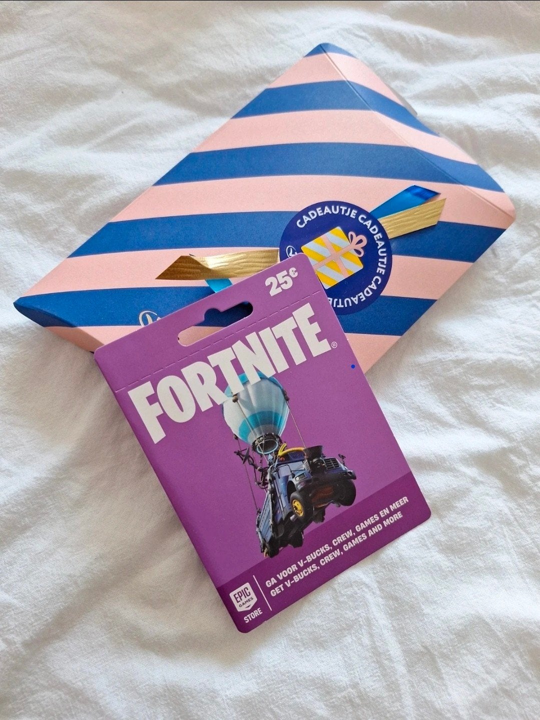 fortnite cadeau kaart twv €25, Eén persoon, Cadeaubon, Overige typen