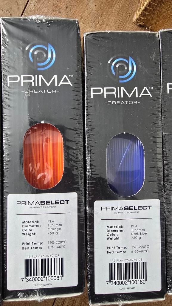 Nieuw PrimaCreator 3D-print filament, oranje/donkerblauw, Ophalen of Verzenden, Nieuw