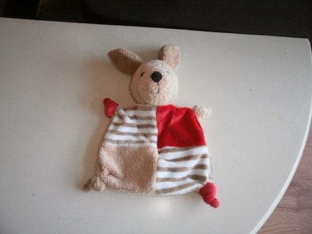 sterntaler hond met rammel bruin/rood met knopen op De, Overige merken, Met geluid, Nieuw, Klein (minder dan 20 cm)