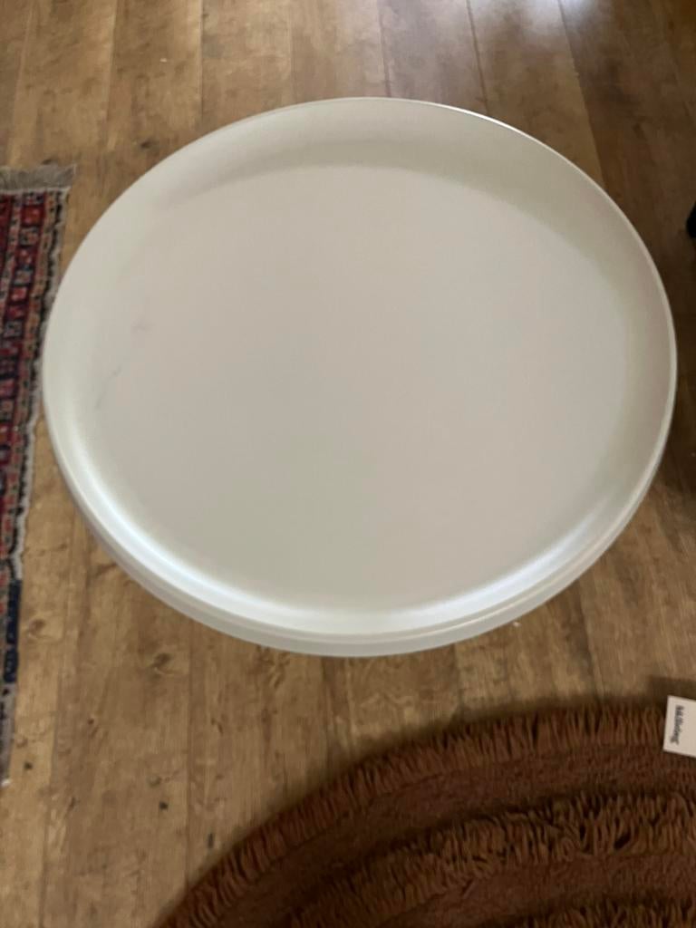 Woood salontafel Duuk, Huis en Inrichting, Tafels | Salontafels, Ophalen, 50 tot 100 cm, Rond, Zo goed als nieuw