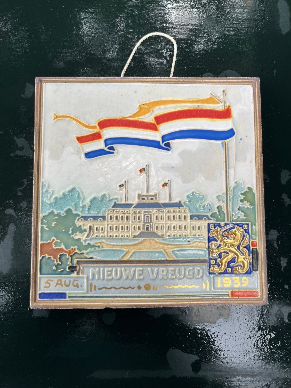 herinneringstegel geboorte prinses Irene 5 augustus 1939, Verzamelen, Ophalen of Verzenden