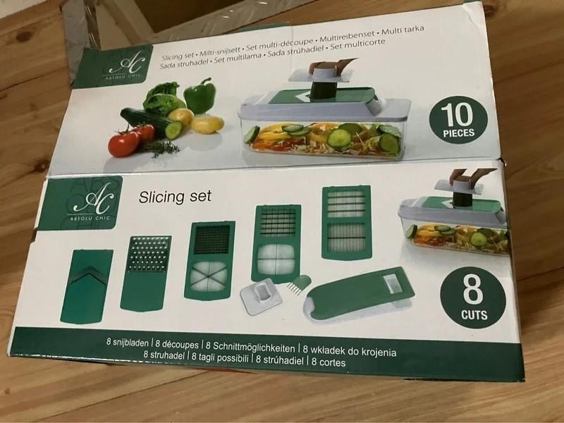 10-delig multifunctionele snijset, Ophalen of Verzenden, Nieuw