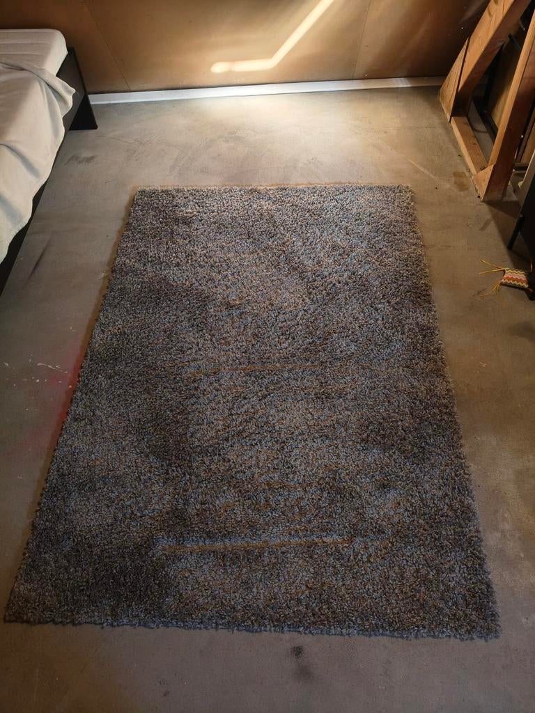 IKEA ARENDE vloerkleed - Grijs/Bruin hoogpolig, Ophalen, Modern, Hoogpolig, Rechthoekig, 150 tot 200 cm