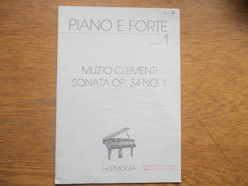 MUZIO CLEMENTI - SONATA OP.34 NO.1 - VOOR PIANO, Muziek en Instrumenten, Gebruikt, Klassiek, Ophalen of Verzenden, Artiest of Componist