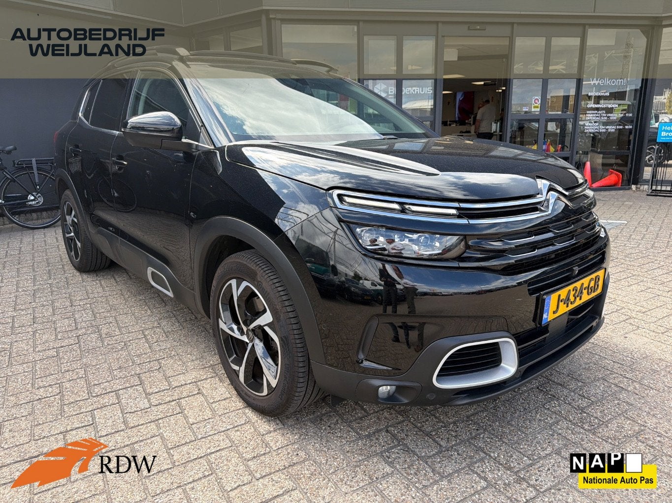 Citroën C5 Aircross 1.6 PureTech Business Plus 180PK TREKHA, Auto's, Citroën, Stof, Gebruikt, 4 cilinders, 181 pk
