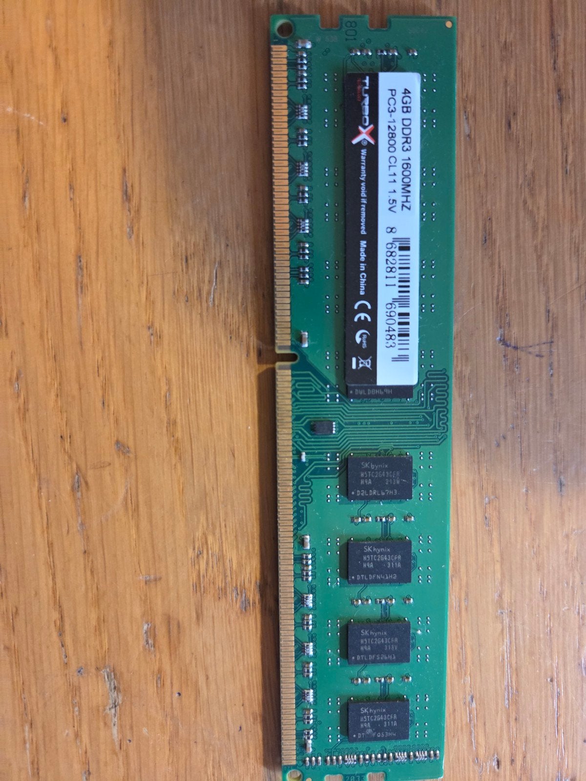 4GB DDR3 1600MHz PC3-12800 CL11 1.5V RAM Geheugen, DDR3, Ophalen of Verzenden, Desktop, 4 GB