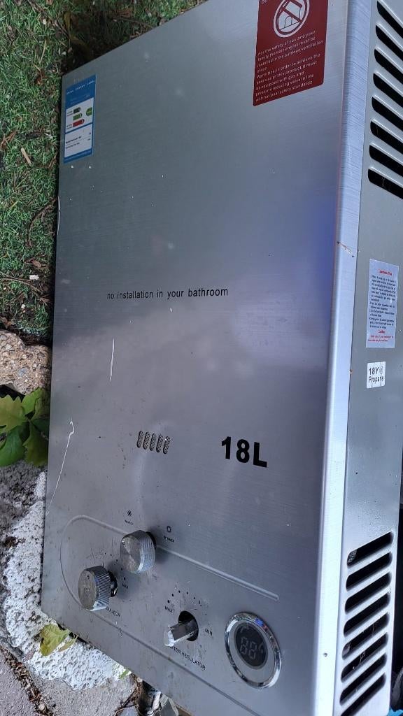 18L Propaan Butaan LPG Geiser, Gebruikt, Ophalen of Verzenden, Minder dan 3 jaar oud, Minder dan 20 liter