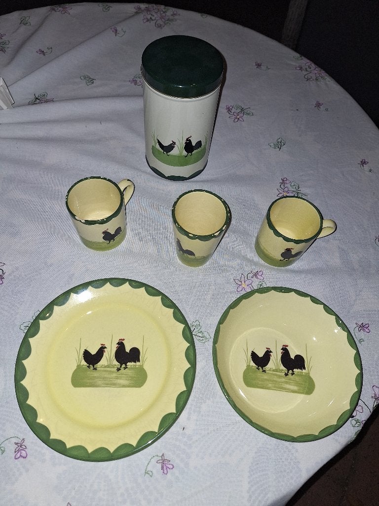 Hahn und Henne servies, Kip en Haan, Zeller Keramik, Ophalen of Verzenden