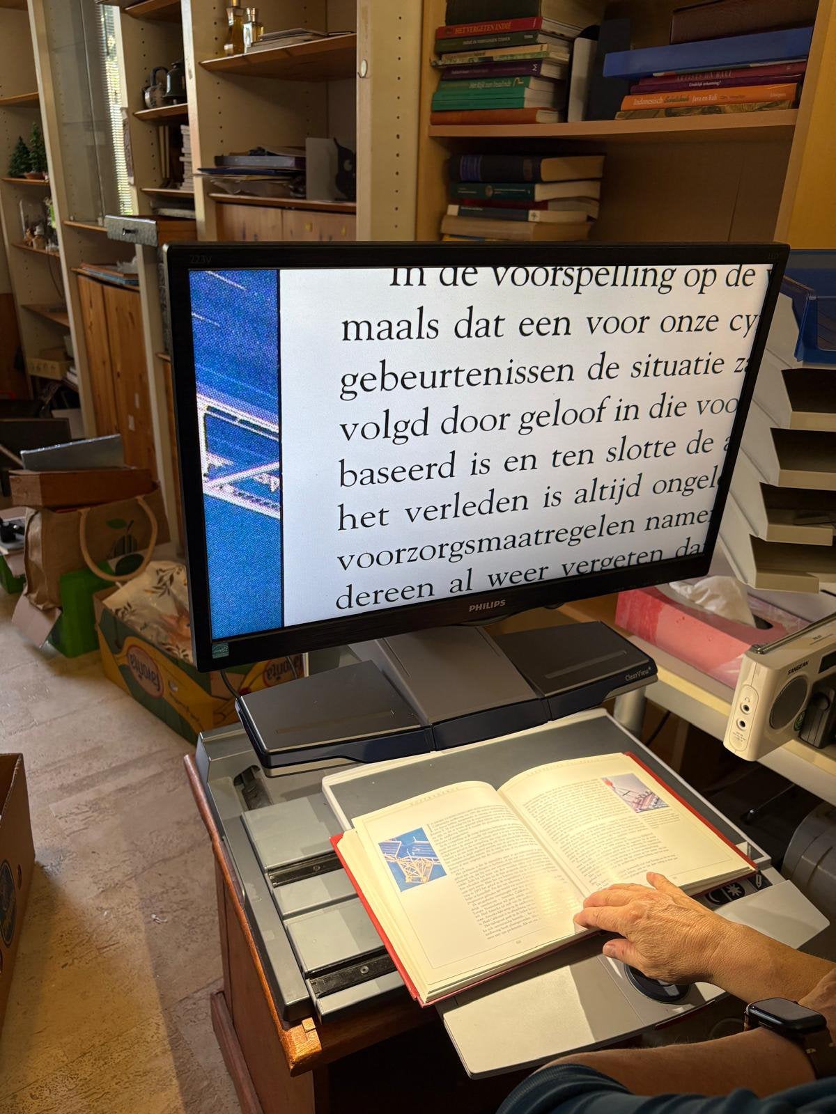 Optelec digitale loupe/loep, Ophalen, Zo goed als nieuw, Vergrootglas of Loep