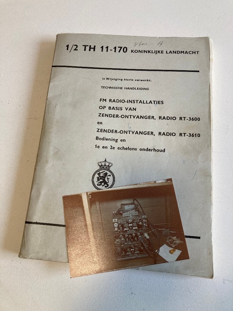 Technische handleiding 1/2 th 11-170, Ophalen of Verzenden, Landmacht, Nederland, Boek of Tijdschrift