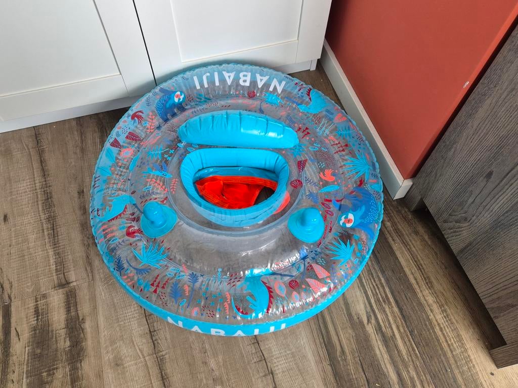 Nabaiji opblaasbare zwemband met zitje en handgrepen 7-15 kg, Ophalen of Verzenden, Zo goed als nieuw