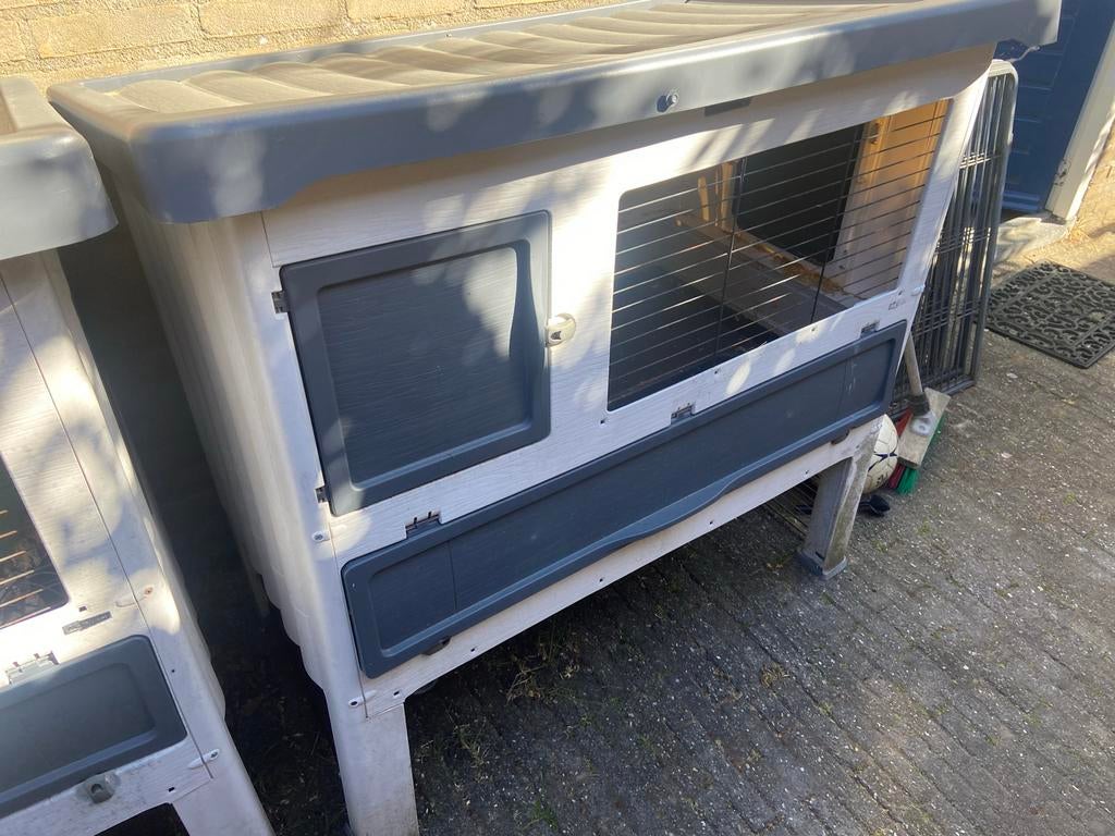Ferplast konijnenhokken 120 cm en 140 cm, Dieren en Toebehoren, Knaagdieren en Konijnen | Hokken en Kooien, Ophalen, 110 cm of meer