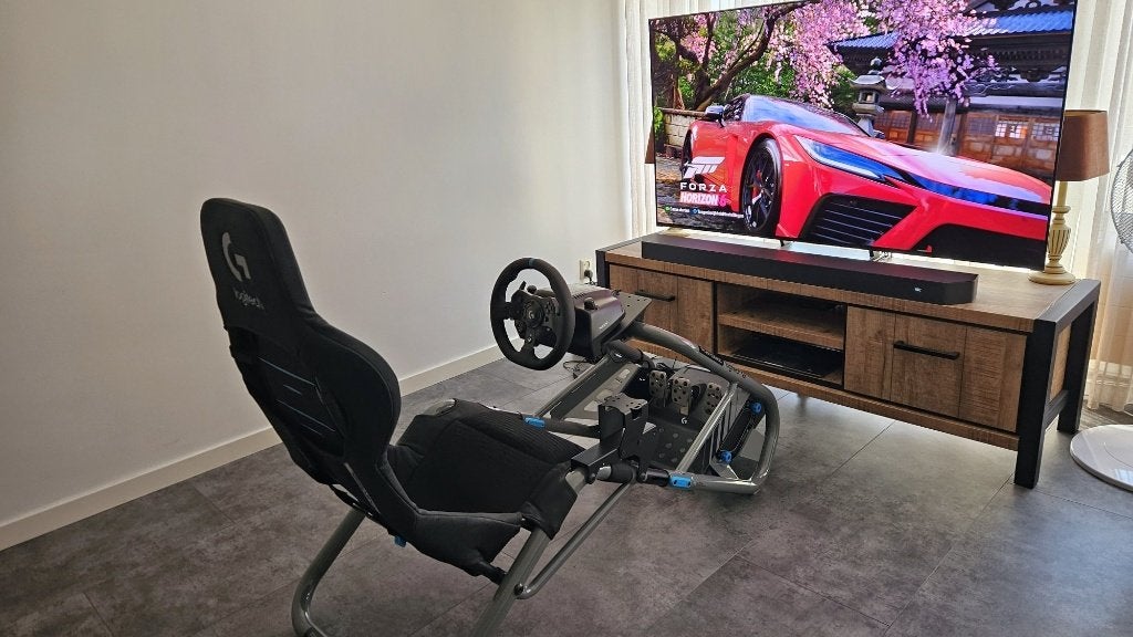 Playseat Logitech Trophy-G en Logitech-G G923 racing wheel, Ophalen, Zo goed als nieuw, Stuurtje of Sportattribuut, Xbox Series S