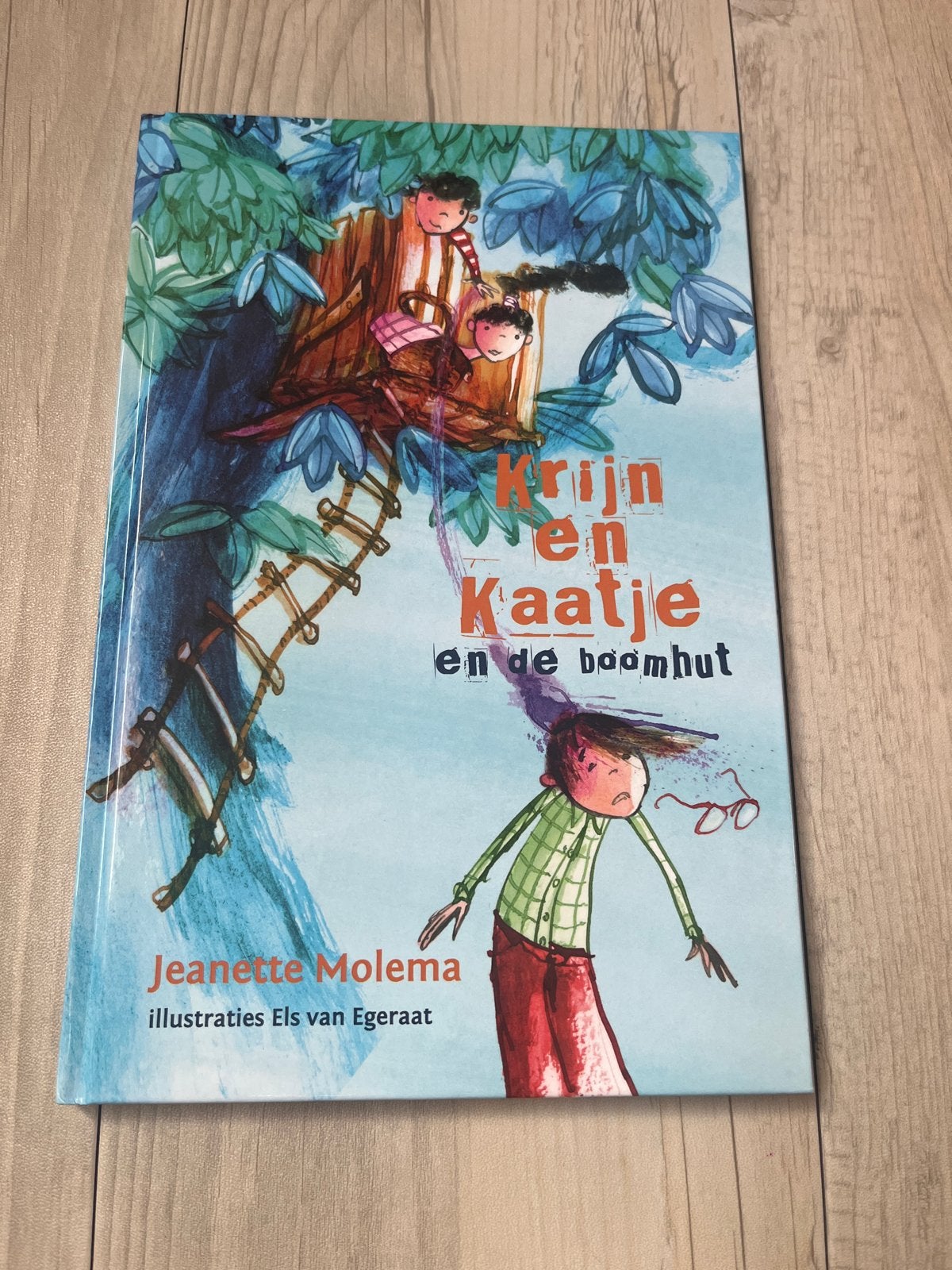 Jeanette Molema - Krijn en Kaatje en de boomhut, Fictie algemeen, Ophalen of Verzenden, Zo goed als nieuw, Jeanette Molema