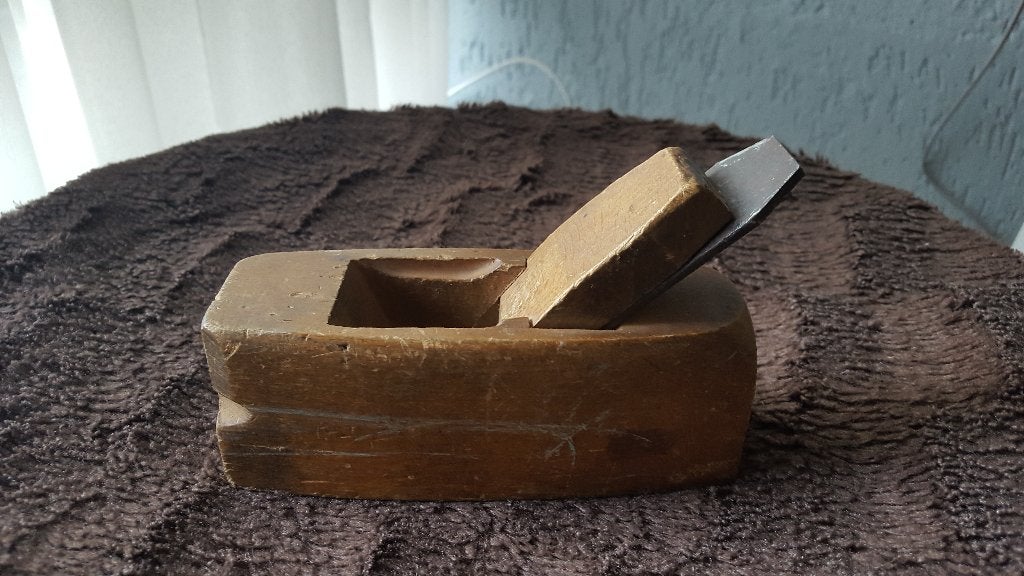 Oude houten Blokschaaf, Ophalen of Verzenden