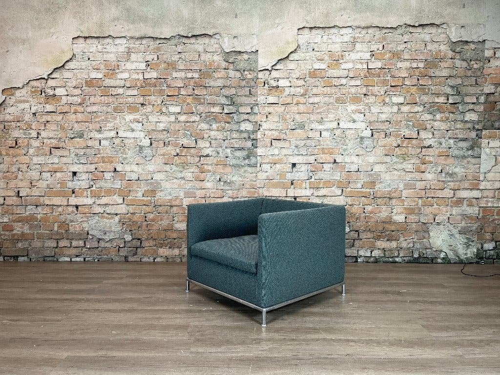 B&B Italia George fauteuil grijs bij TheReSales, Ophalen, Design, 75 tot 100 cm, Zo goed als nieuw