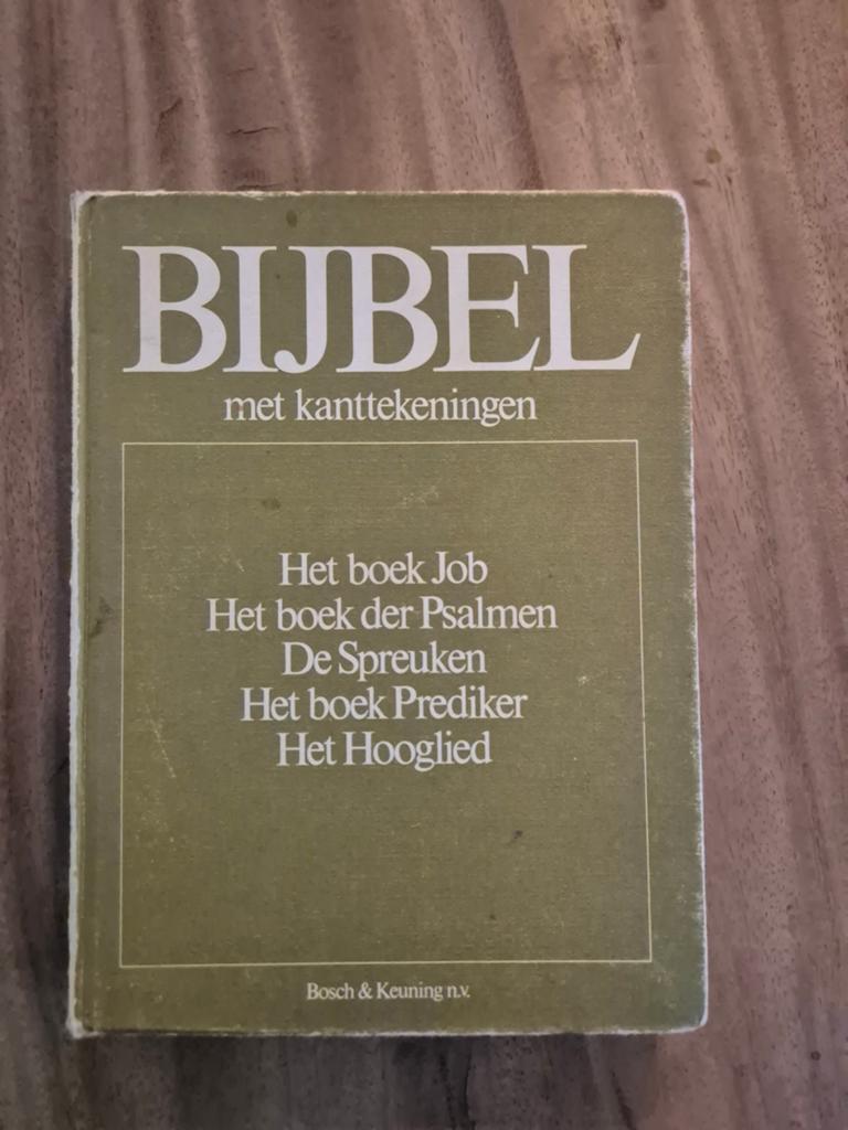 Bijbel met kanttekeningen - Job, Psalmen, Spreuken, Prediker, Boeken, Ophalen of Verzenden, Gelezen, Diverse, Christendom | Katholiek