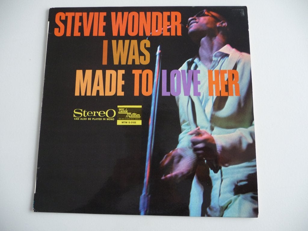 lp STEVIE WONDER - I WAS MADE TO LOVE HER - TAMLA REC. 1967, Ophalen of Verzenden, Gebruikt