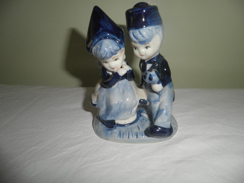 Delfts blauw boer en boerin, Ophalen of Verzenden