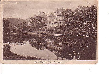 Ansichtkaart 	Den Haag	Park Zorgvliet, Verzenden, 1920 tot 1940, Ongelopen, Zuid-Holland