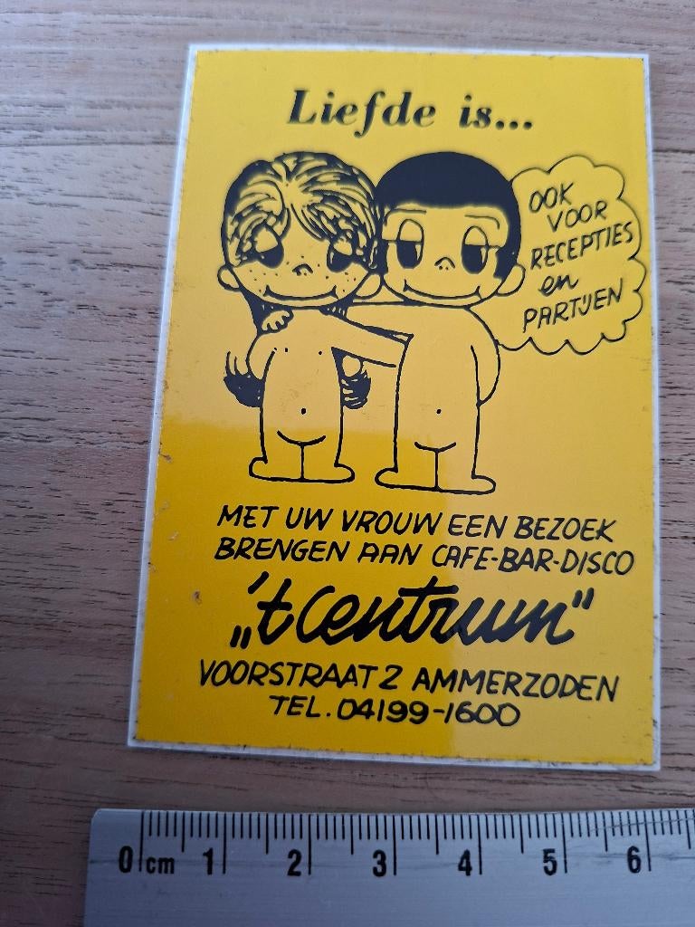 Sticker Ammerzoden cafe bar disco, Ophalen of Verzenden, Zo goed als nieuw, Overige typen