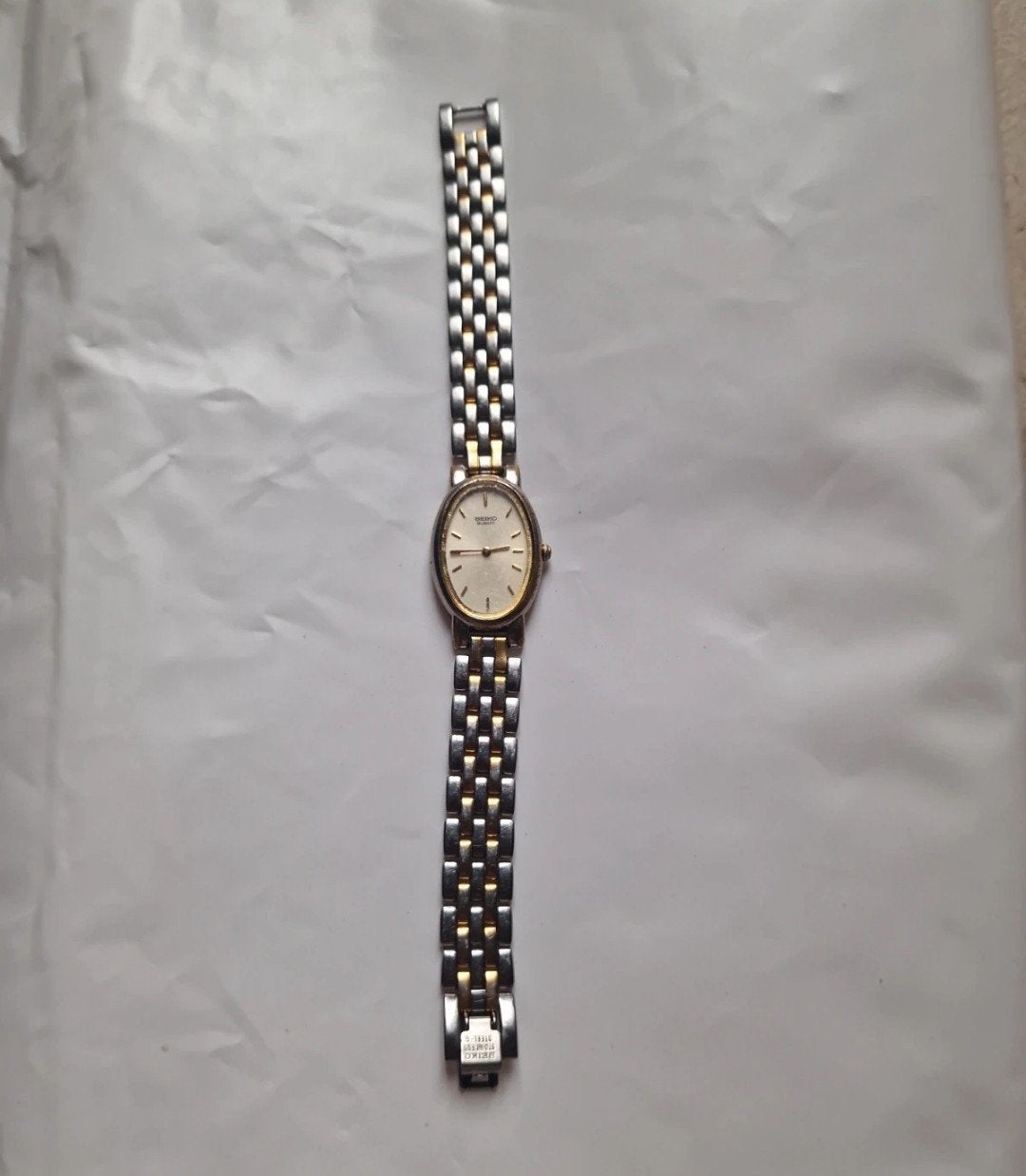 Vintage seiko horloge, Sieraden, Tassen en Uiterlijk, Horloges | Dames, Ophalen of Verzenden, Gebruikt, Staal, Seiko