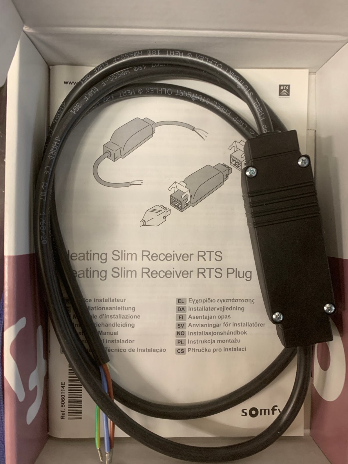 Somfy Heating Slim Receiver RTS Kabel - Nieuw, Ophalen of Verzenden, Nieuw, Overige merken, Kabel of Snoer