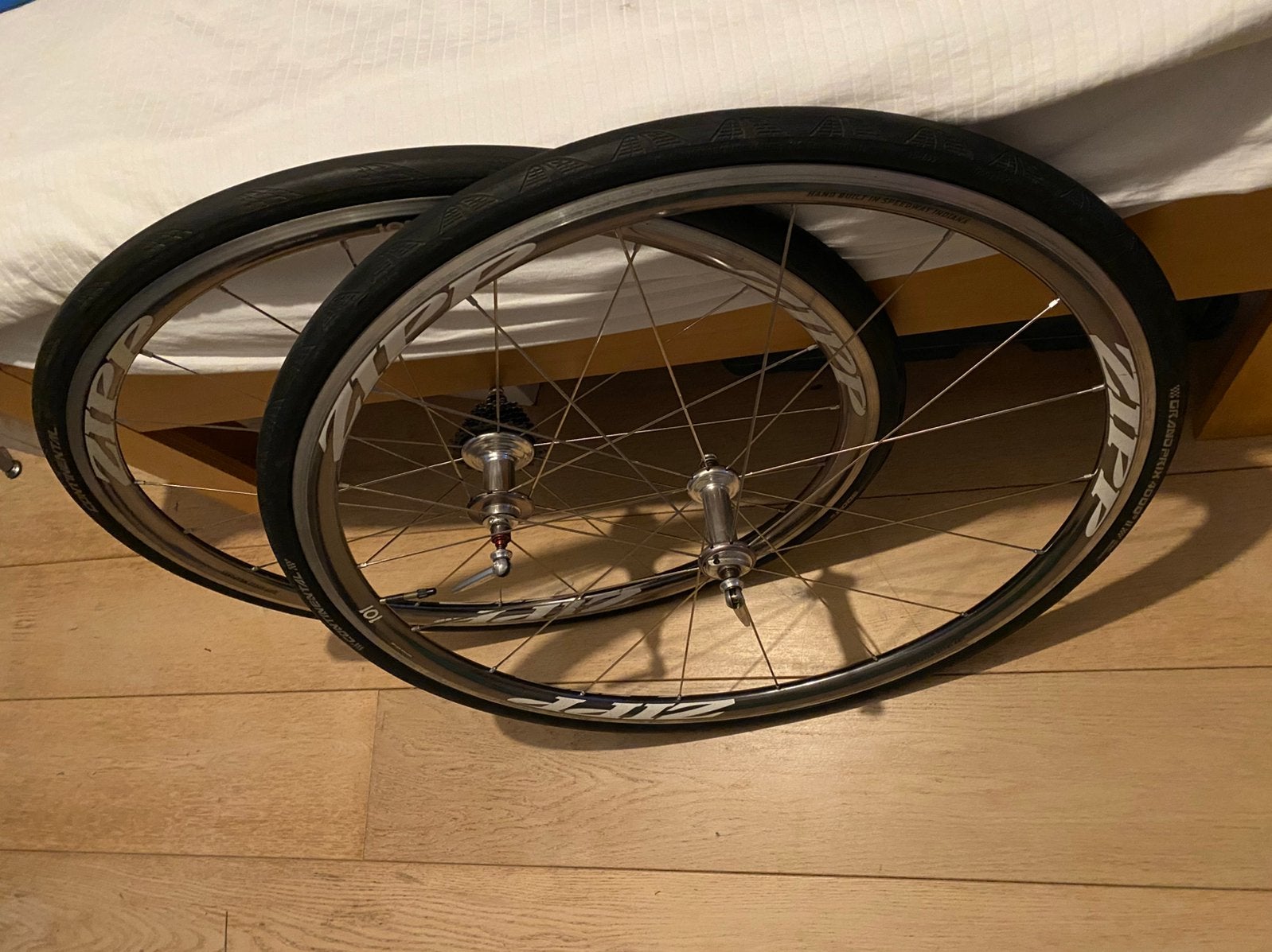 Zipp 101 wielen, wielset incl reserve lagers., Zo goed als nieuw, Aluminium, Racefiets, Ophalen