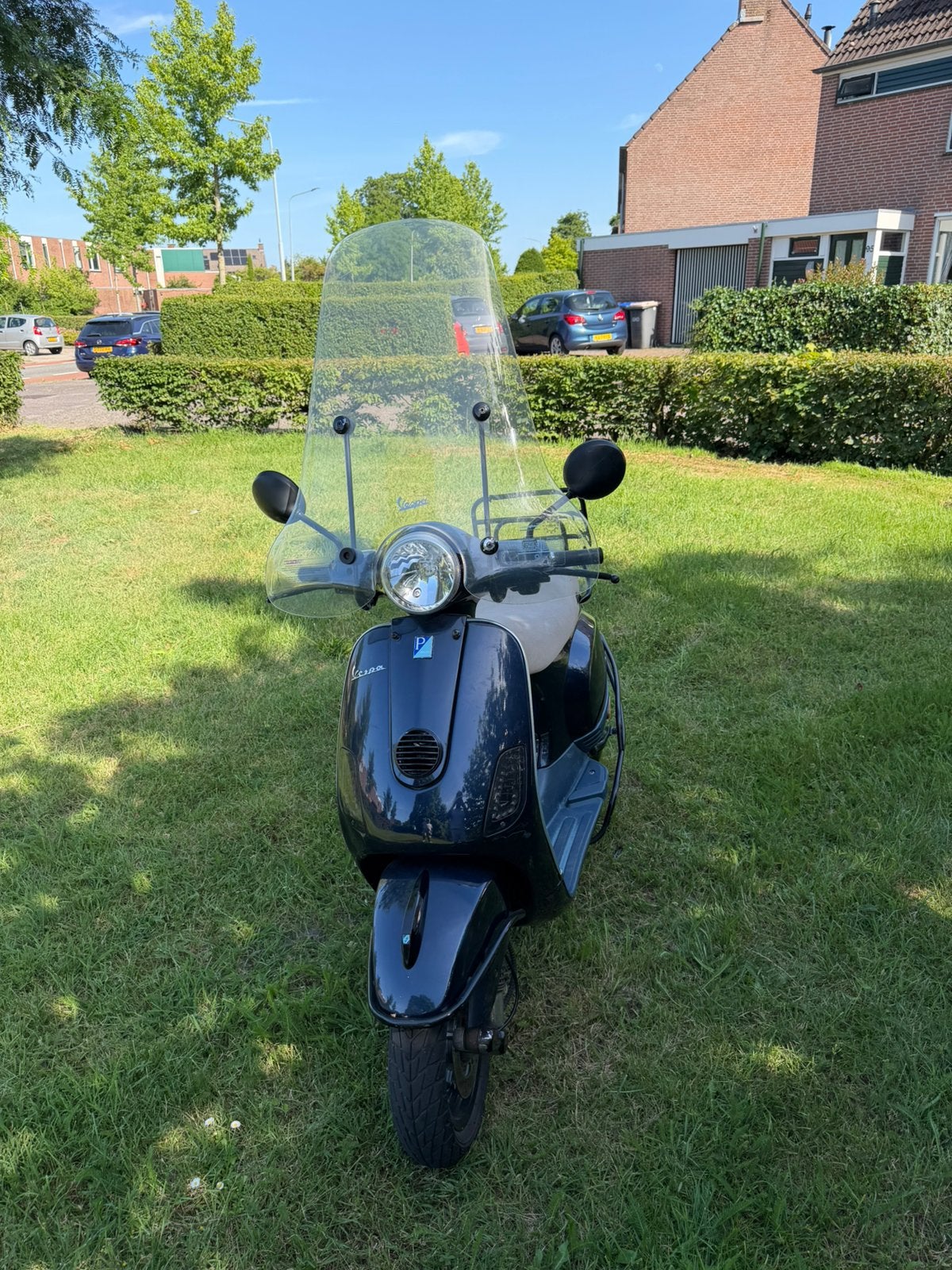 Vespa LX50 2-Takt 2010 – Blauw Kenteken – Windscherm, Ophalen, Zo goed als nieuw, Benzine, Overige modellen