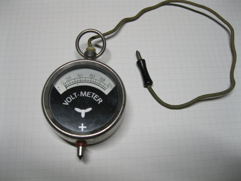 vintage voltmeter, Antiek en Kunst, Ophalen of Verzenden