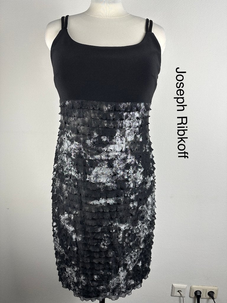 Joseph Ribkoff Jurk  (mt: 42) 20,2/9430, Joseph Ribkoff, Joseph Ribkoff, Zwart, Maat 42/44 (L)