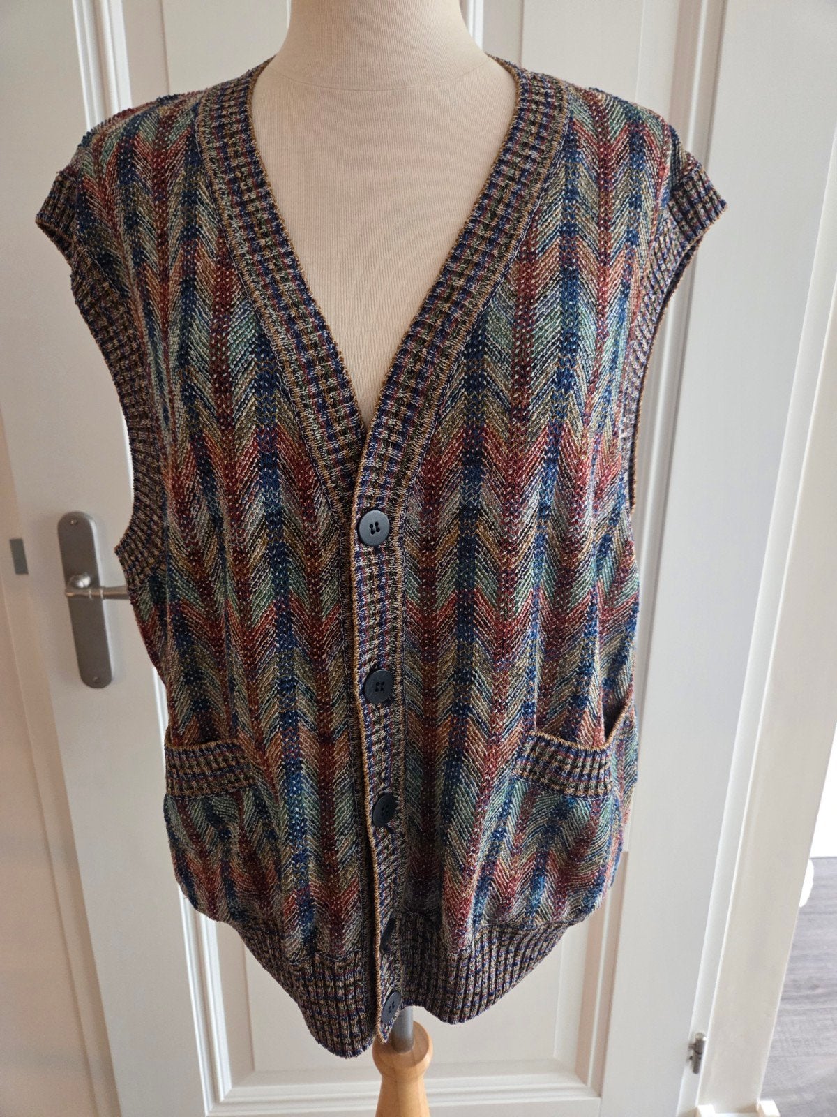 Missoni vintage gilet - spencer maat L, Maat 52/54 (L), Meerkleurig, Ophalen of Verzenden, Zo goed als nieuw