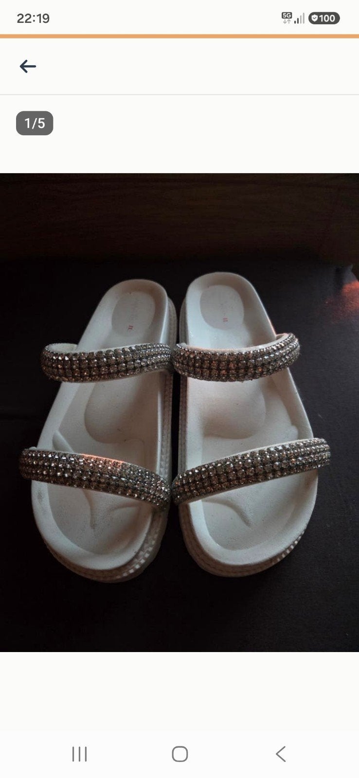 Dames slippers, Slippers, Wit, Ophalen of Verzenden, Zo goed als nieuw