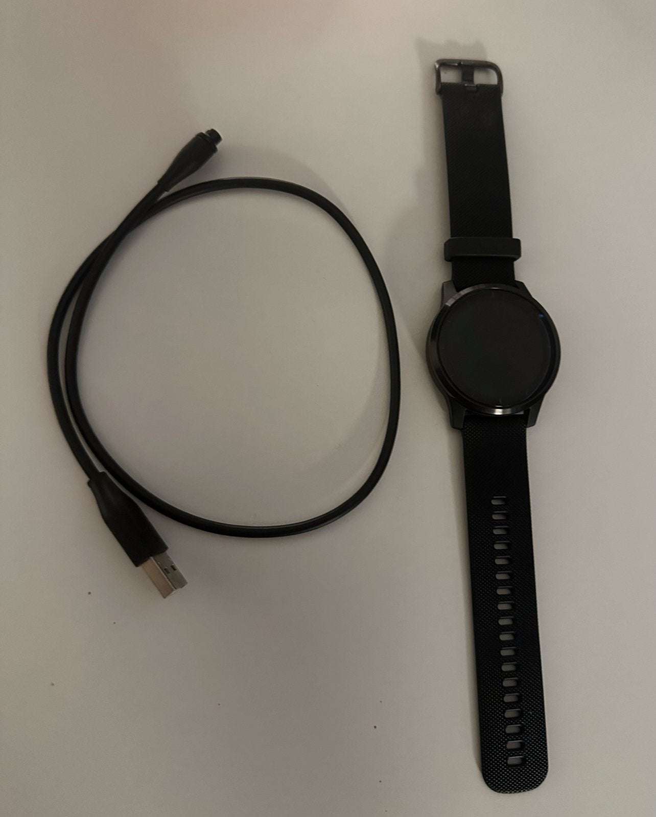 Garmin Vivoactive 4, Sieraden, Tassen en Uiterlijk, Smartwatches, Ophalen, Zo goed als nieuw, Zwart, Android