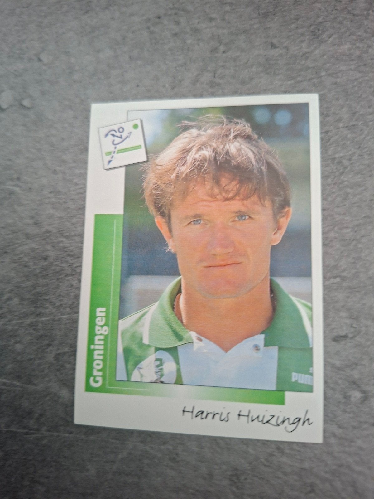 Panini sticker Voetbal 96. Harris Huizingh FC Groningen., Ophalen of Verzenden, Zo goed als nieuw, Sticker