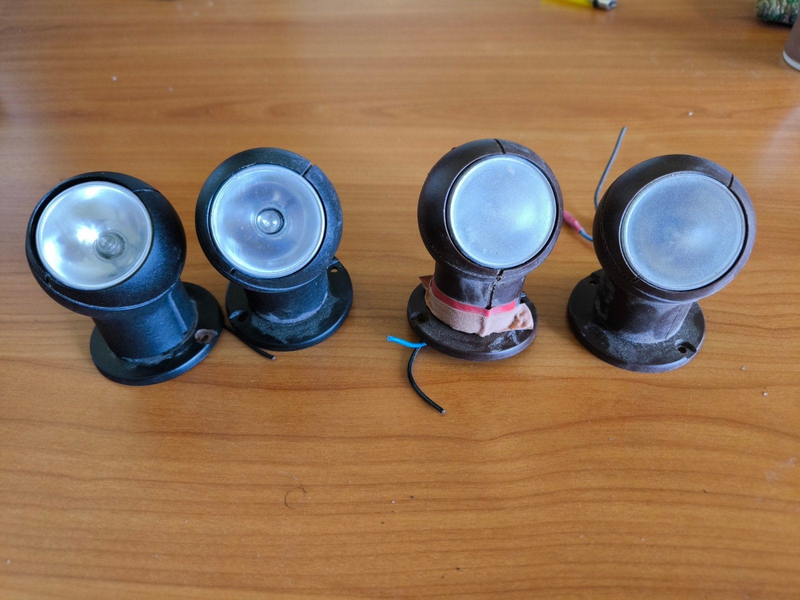 Retro 12 v spotjes  voor boot of caravan, Watersport en Boten, Ophalen, Gebruikt
