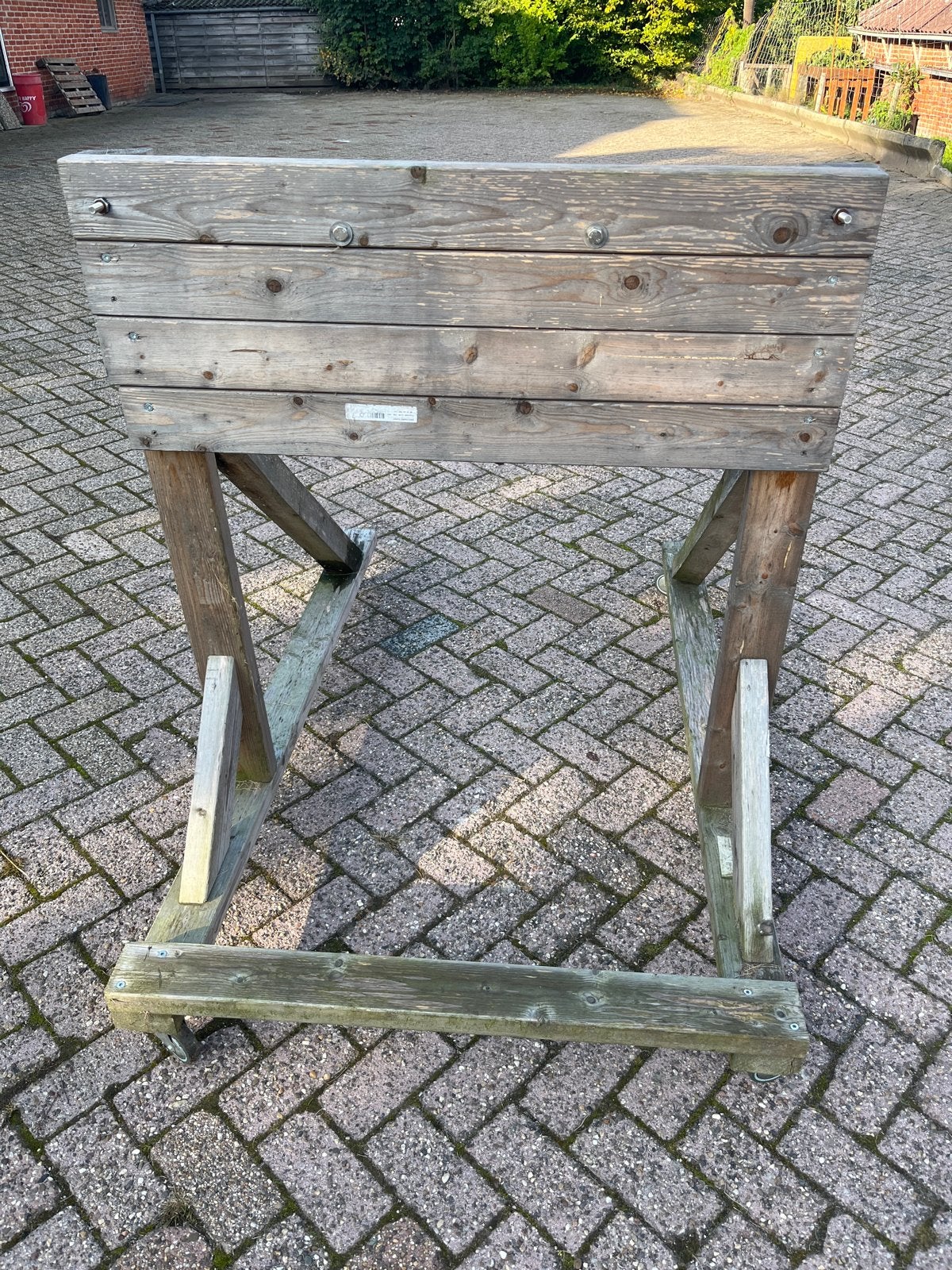 Buitenboordmotor steun met RVS bouten en zwenkwielen, Watersport en Boten, Ophalen, Gebruikt, Motor en Techniek