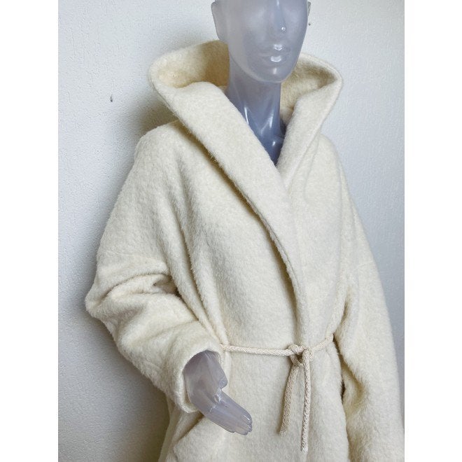 IL Cappottino room wit wol / alpaca mantel - EU 38/40, Verzenden, Zo goed als nieuw, Maat 38/40 (M), Wit