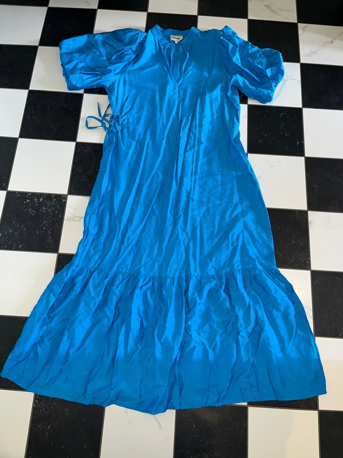 Shoeby eksept lange zomerjurk L, Maat 38/40 (M), Blauw, Ophalen of Verzenden, Zo goed als nieuw