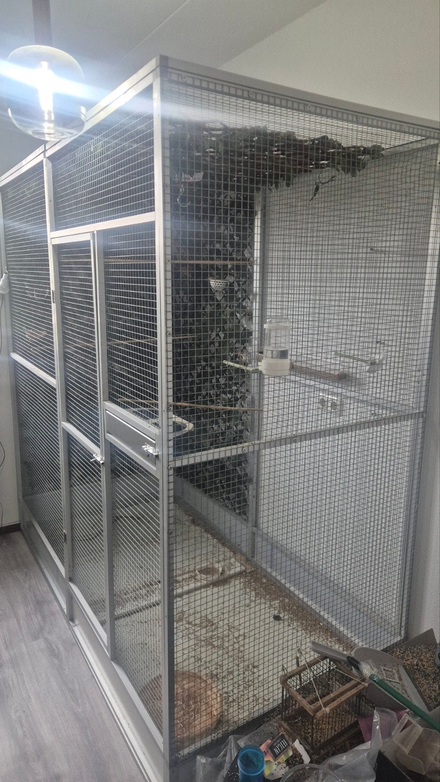 vogelkooi te koop, Ophalen, Zo goed als nieuw, Aluminium, Volière